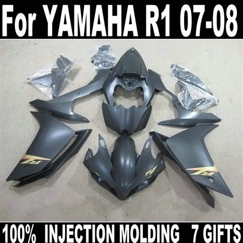 Aftermarket body parts fairings for YAMAHA injection YZF R1 07 08 matte ...