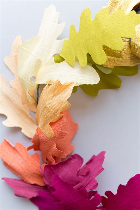 DIY paper leaf fall garland - The House That Lars Built