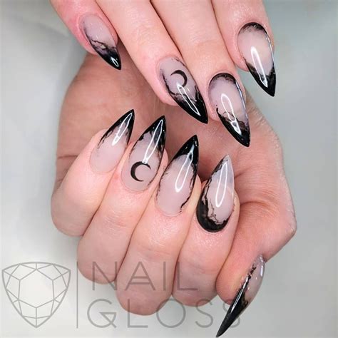 Pin by Jessie Buchanan on Decorative Nail | Gothic nails, Goth nails, Witchy nails