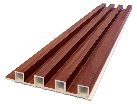 Product Decorative WPC Fluted Wood Panels Material PWC. Wood Plastic Composite material Panel ...