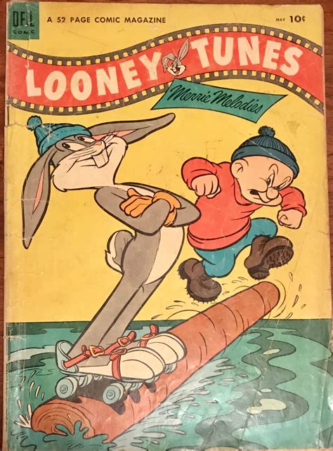 an old comic book with the title looney and tunes written on it's cover