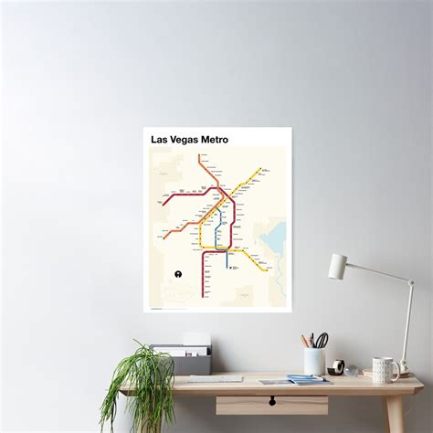 Las Vegas Metro Map • Metro Posters