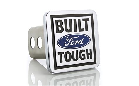 Ford Built Tough Metal Trailer Tow Hitch Cover Plug Emblem - Walmart.com