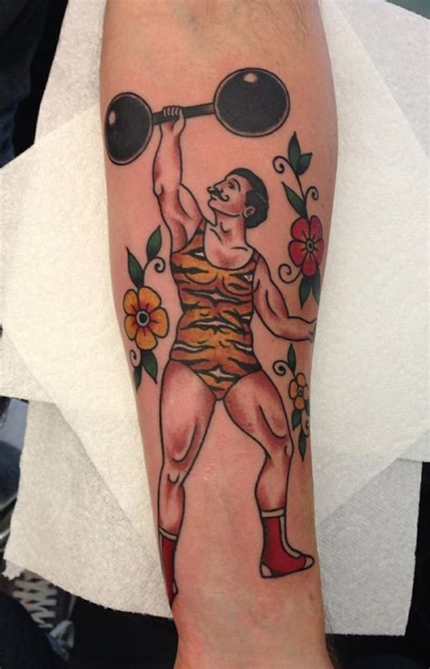 Traditional tattoo. Strongman tattoo. Tattoo by Andrea Furci, London ...