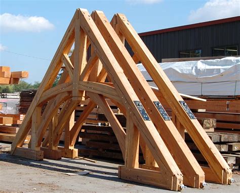 Timber Frame Gallery of Trusses | New Energy Works | Timber frame construction, Timber frame ...