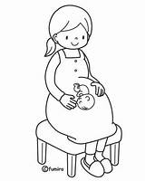 Pregnant Woman Coloring Pages At GetColoringscom  Free Printable sketch template