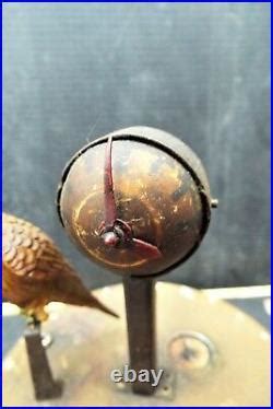 Antique Round Mechanical Singing Bird In Cage Music Box | Music Boxes