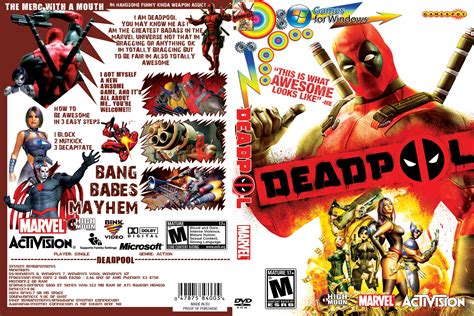 Viewing full size Deadpool - The Game box cover