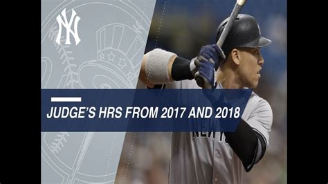 Aaron Judge's home runs from 2017 and 2018 - YouTube