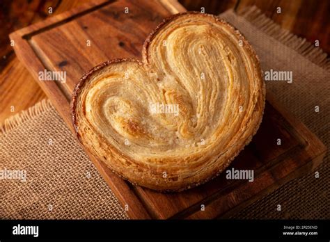 Oreja. Mexican sweet bread made with puff pastry, its name comes from its shape similar to that ...