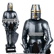 Rampant Lion Medieval Knight Heater Shield Armor Chain - Sword N Armory
