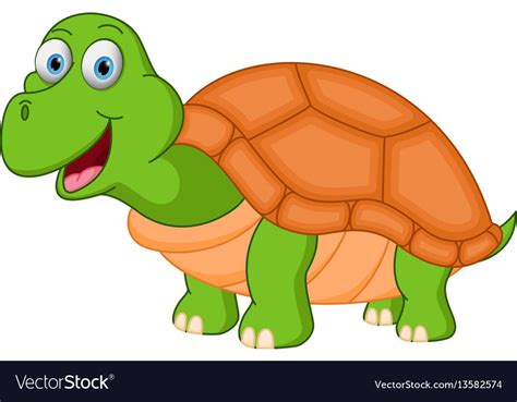 vector illustration of Happy sea turtle cartoon. Download a Free Preview or High Quality Adobe ...