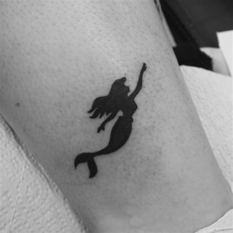 Little Mermaid Silhouette Tattoo | Mermaid tattoos, Small mermaid tattoo, Little tattoos