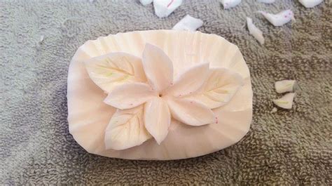 Carving a Soap Flower | Diy soap carving, Soap carving patterns, Flower soap