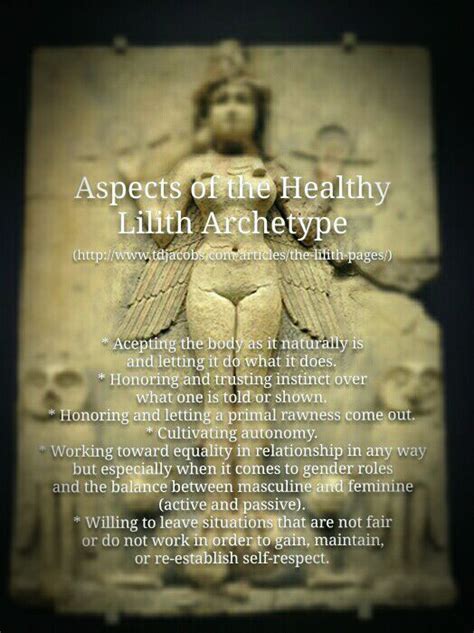 Aspects of the Healthy Lilith Archetype - tdjacobs #goddess ...