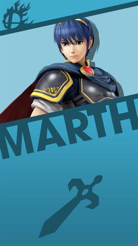 Marth Smash Bros. Phone Wallpaper by MrThatKidAlex24 on DeviantArt