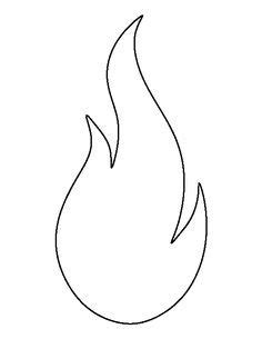 Flame pattern. Use the printable outline for crafts, creating stencils ...