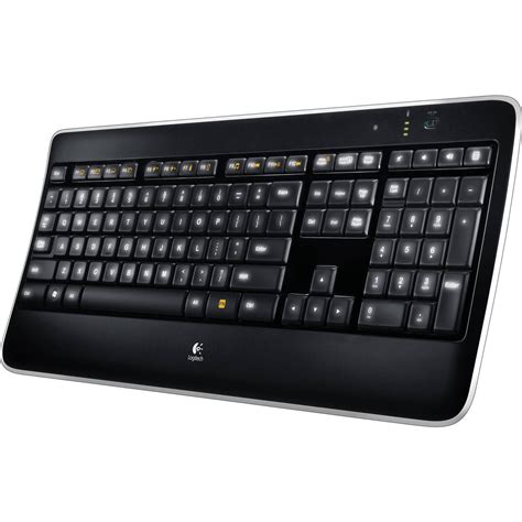 Logitech K800 White LED Backlit Backlight Illuminated USB Wireless ...