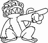 Evil Monkey Baboon Coloring Page  Wecoloringpagecom sketch template