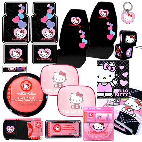 Hello Kitty Car Seat Covers Auto Accessories Set -15PC • $179.99 ...