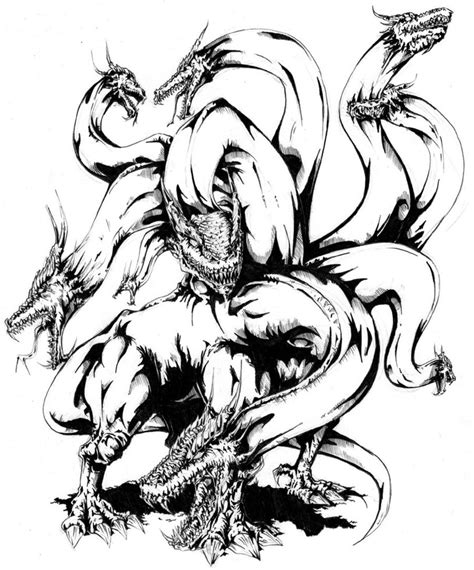 Hydra Dragon Drawing at GetDrawings | Free download