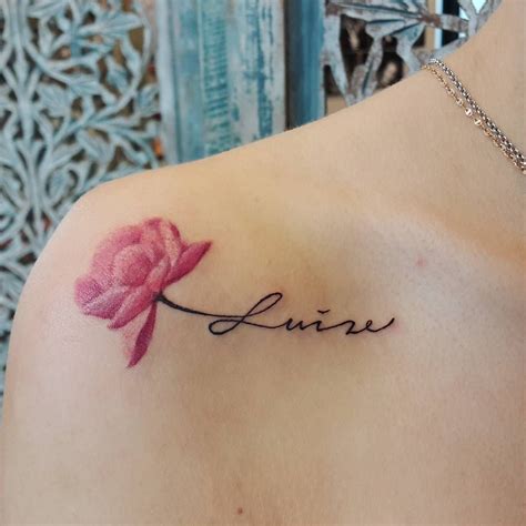 Written in the Stars | Signature Tattoo Ideas | POPSUGAR Beauty Photo 2 | Tatuaje rosa con ...