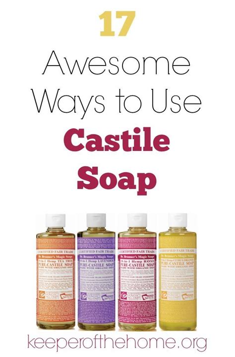 17 Awesome Ways to Use Castile Soap | Keeper of the Home | Soap, Castile soap uses, Castile soap