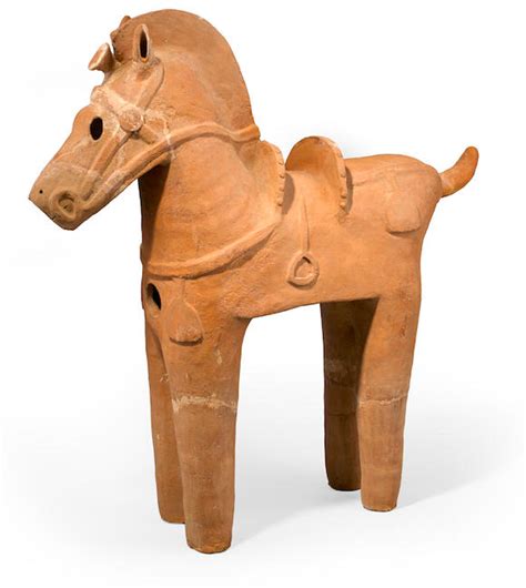 Bonhams : A Haniwa model of a horse Kofun period (c. 593-710), 6th/7th ...