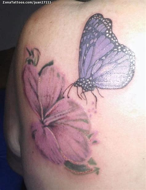 Tattoo of Flowers, Butterflies, Insects