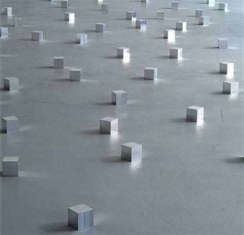 Cubes by Carl Andre [source:peroraniente] | Minimalist artist, Sculpture installation ...