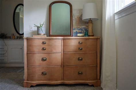 Cherry Dresser Makeover to Natural Wood Finish - Forrester Home