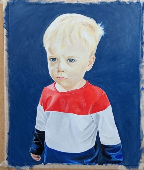 Oil painting, portrait of the cutest scowl there ever was! | Kids portraits, Oil painting, Art
