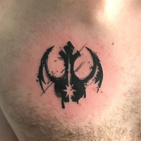 My new Alliance Starbird/Jedi Order symbol tattoo!https://ift.tt ...