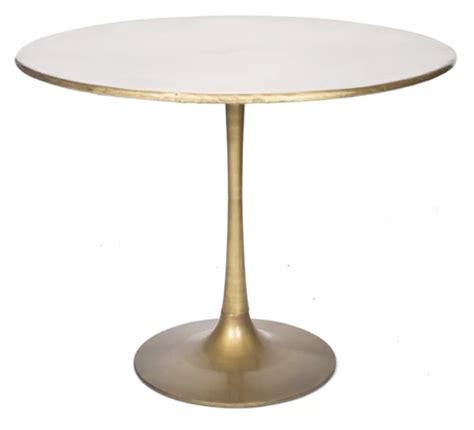 Gold Tulip Table | Tulip table, Dining table marble, Round pedestal ...