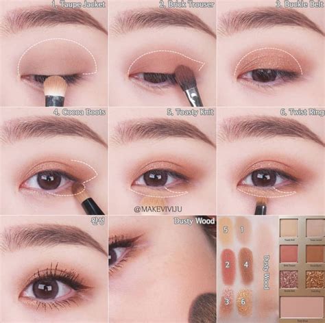 Eye makeup steps 😍😍 | Korean eye makeup, Soft eye makeup, Asian eye makeup