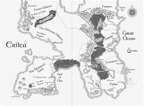 Map of Erilea - Throne of Glass