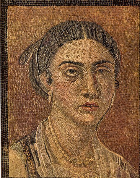 Mosaic portrait of a woman, Pompeii, Museo di Capodimonte | La Comtesse Wisigothe | Mosaique ...