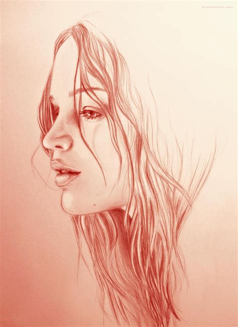 Red Pencil Sketch at PaintingValley.com | Explore collection of Red ...