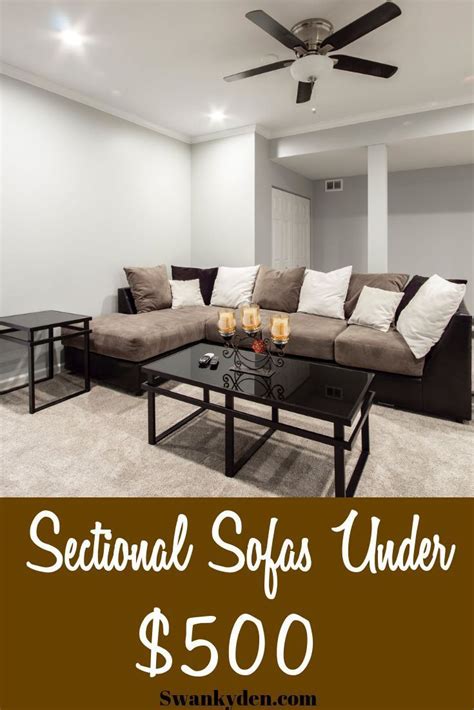 Best Cheap Sectional Sofas Under $500 - SwankyDen.com in 2020 ...