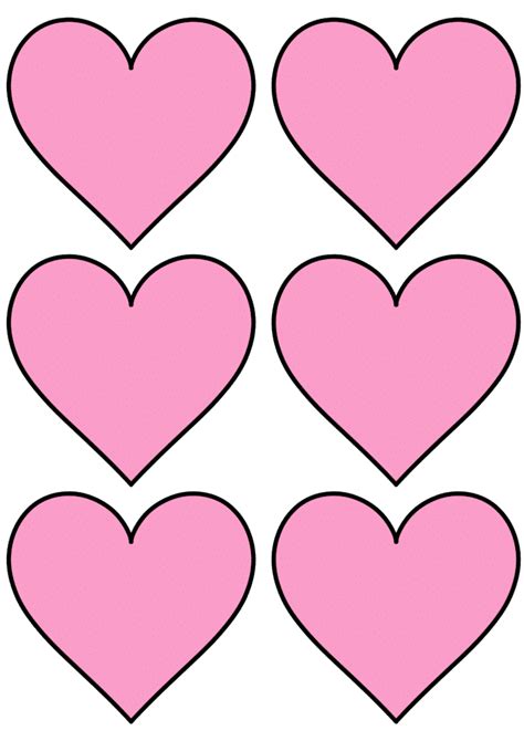 Printable Pink Heart Template