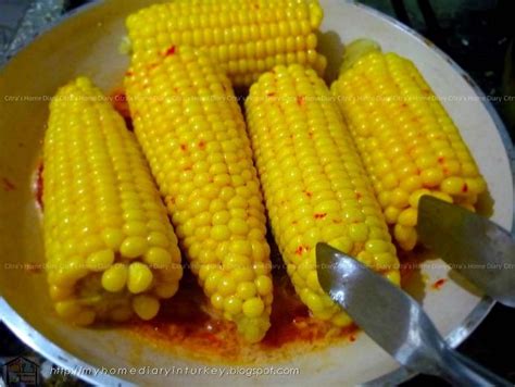 Citra's Home Diary: Spicy Honey Garlic Grilled Corn on the cob