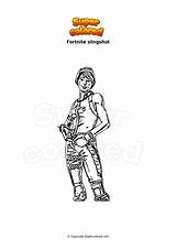 Coloring page Fortnite Aura  Supercoloredcom sketch template