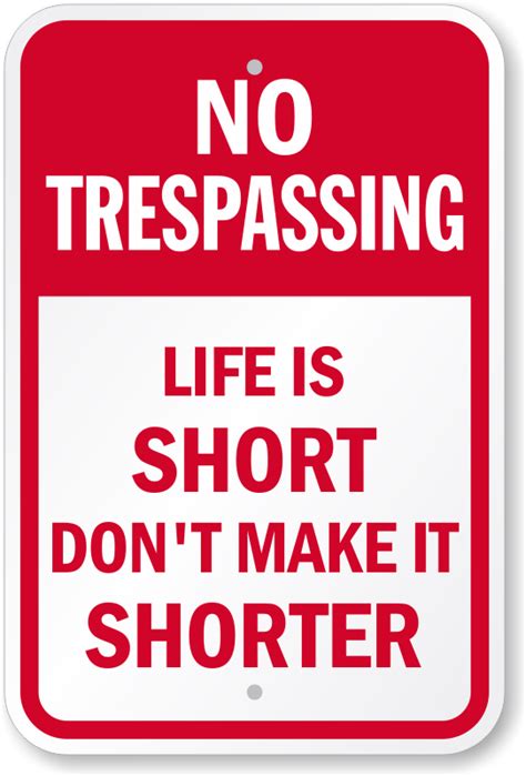 Funny No Trespassing Signs - Funny PNG