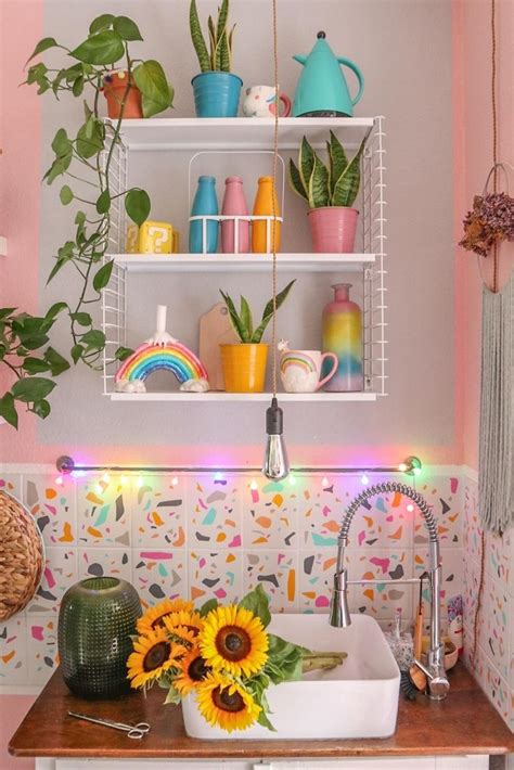 #rainbowstyling #kitchen #colorful | Deco maison interieur, Idée déco appartement, Idée déco maison