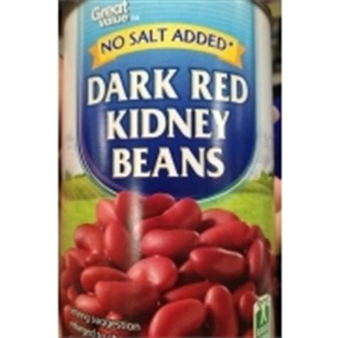 Great Value Dark Red Kidney Beans: Calories, Nutrition Analysis & More | Fooducate