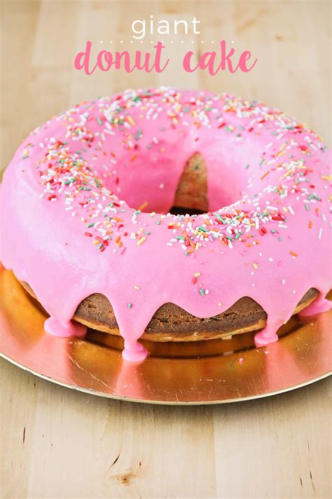 Giant Donut Cake - The Baker Upstairs