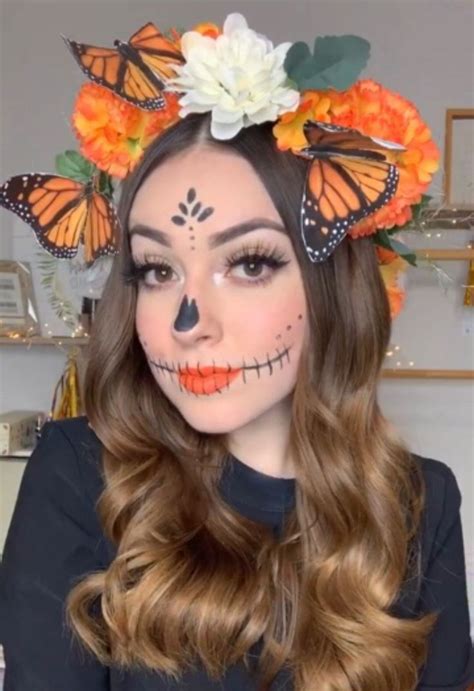 Halloween Pumpkin Makeup, Girl Halloween Makeup, Halloween Makeup Sugar Skull, Amazing Halloween ...