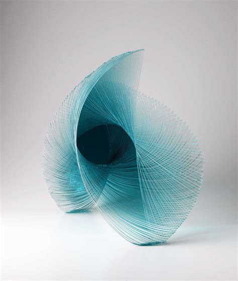 Artist Niyoko Ikuta Uses Layers of Laminated Sheet Glass to Create Spiraling Geometric ...