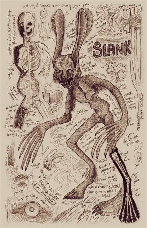 Slank the West Virginian Bunnyman : Cryptid Bestiary Print – Etsy – Artofit