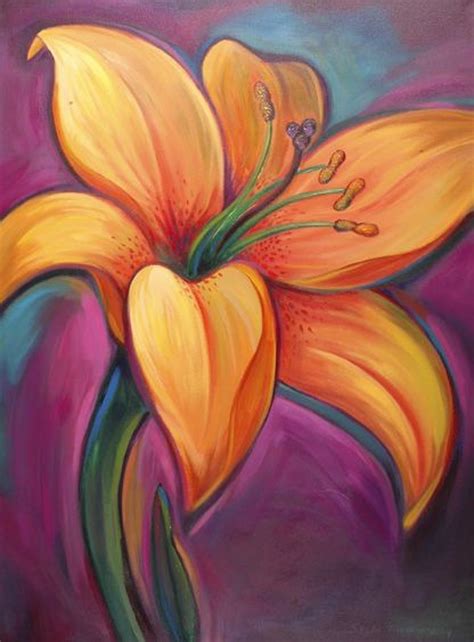15 How To Paint A Flower Acrylic Ideas - Eco Fit